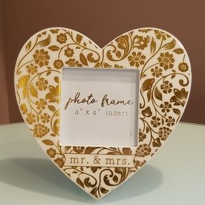 Mr & Mrs 4x4 Wedding Picture Frame
